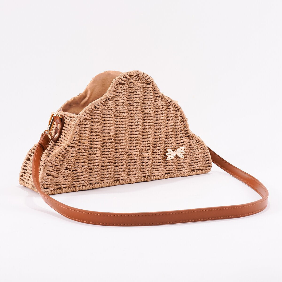 Paper String One Straw Scallop Woven Bags