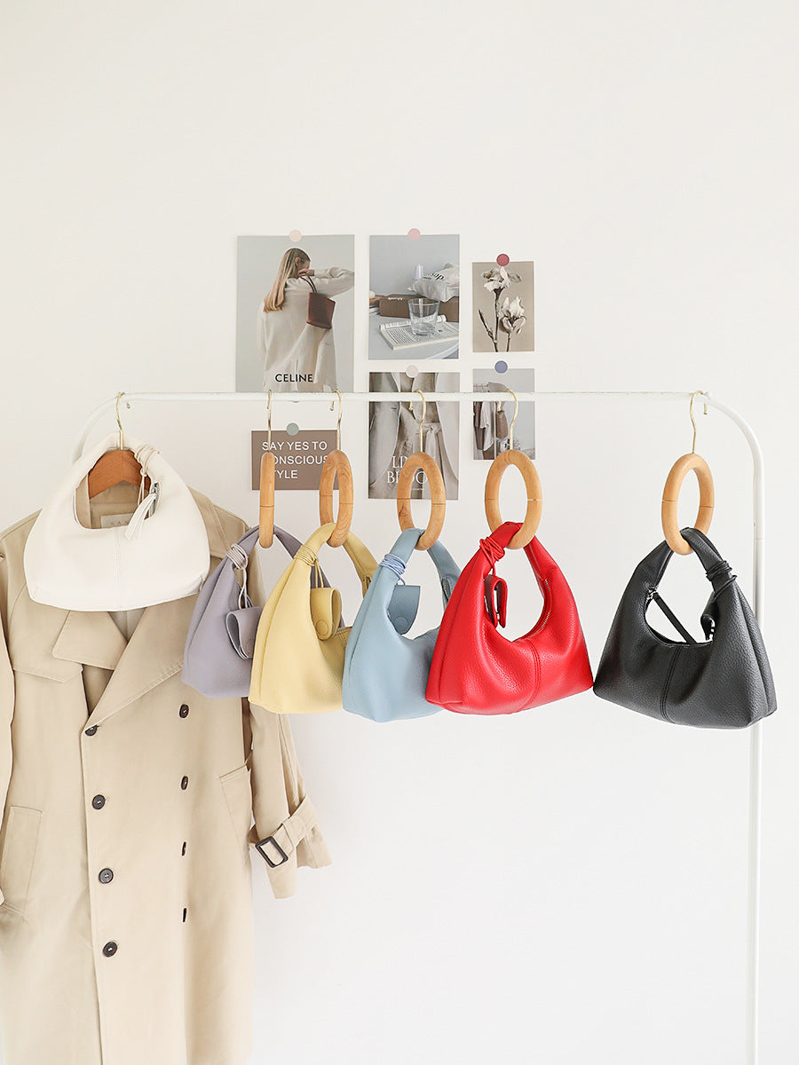 Women's Commuter Carrying Cute Lychee Pattern Soft Leather Women's Handbag