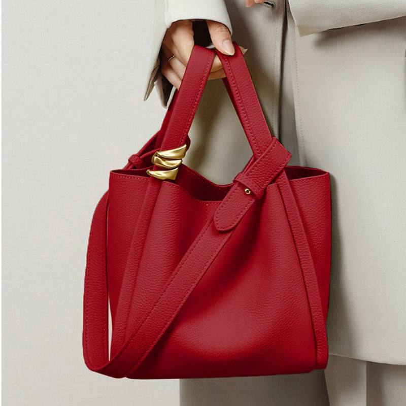 Women's Red Bride Wedding Popular Portable Commuter Women's Messenger Bag