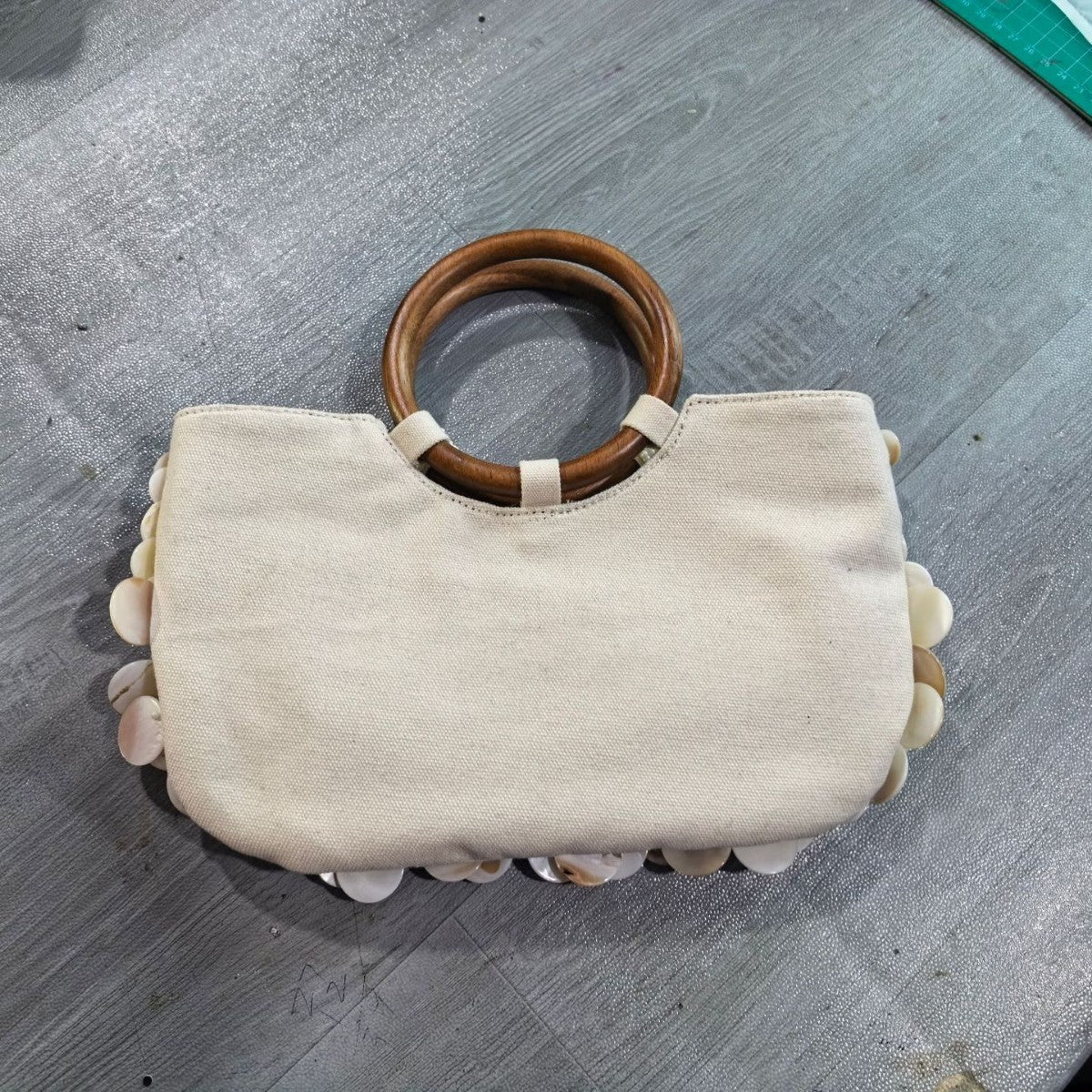 Seaside Holiday Fairy Style Handmade Natural Shell Wooden With Women's Handbag