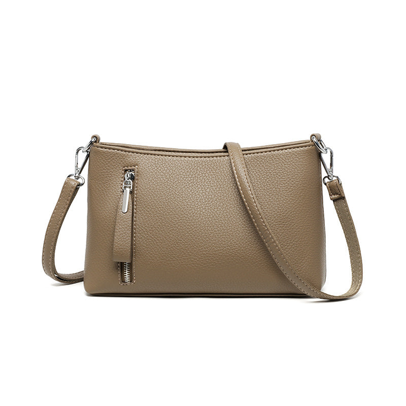 Women's Large Capacity Mom Soft Leather Portable Women's Messenger Bag