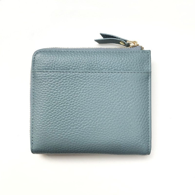 Women's Genuine Leather Litchi Pattern Short Fashion Ladies Wallet