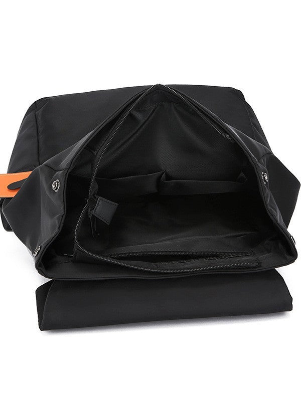 Men's Ergonomic Strap Flap Commute Standard Craft Business Backpack
