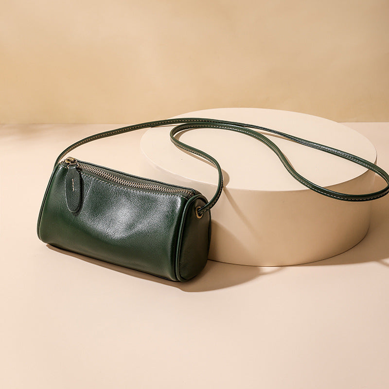 Women's Summer Genuine Leather Mobile Pillow Bags