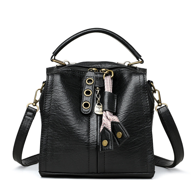 Women's Winter Fashion Soft Leather Pillow Women's Messenger Bag