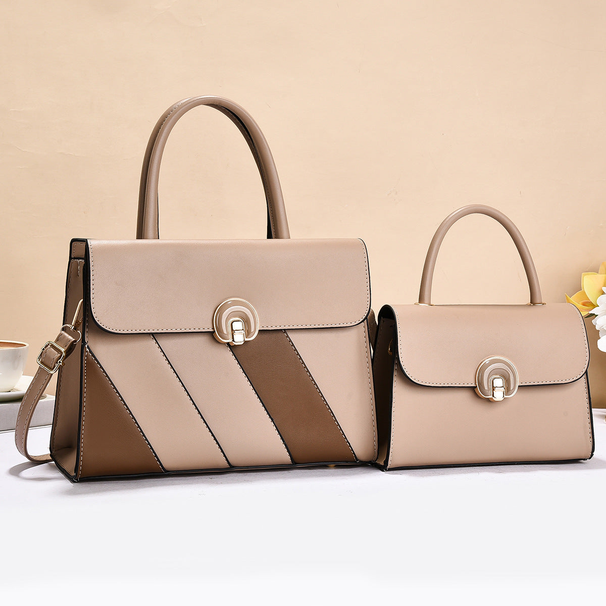 Women's Commuter Large Capacity Two-piece Fashion Trendy Women's Handbag