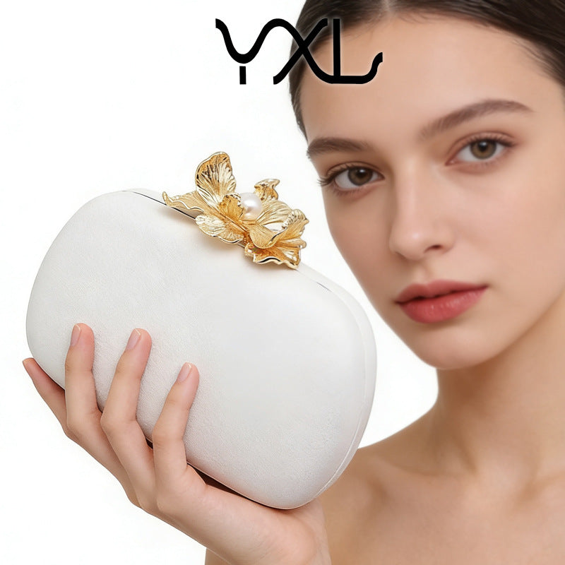 Fashion Macaron Color Flower Clutch Wedding Bridal Dinner Bag