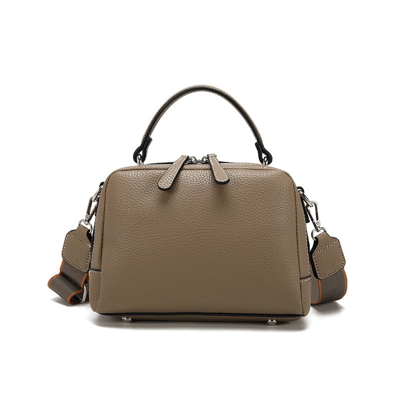 Women's Fashion Authentic Leather Tactile Feel Boston Women's Messenger Bag