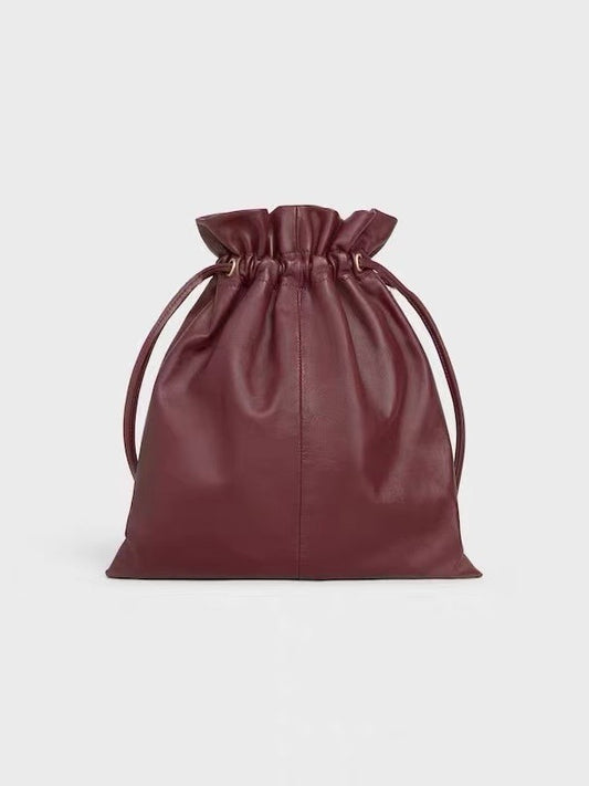 Design Sheepskin Lucky Drawstring Simple Fashion Elegant Women's Handbag