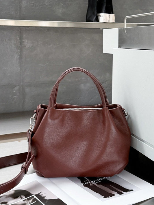 Women's Leather First Layer Cowhide Large Capacity Bags