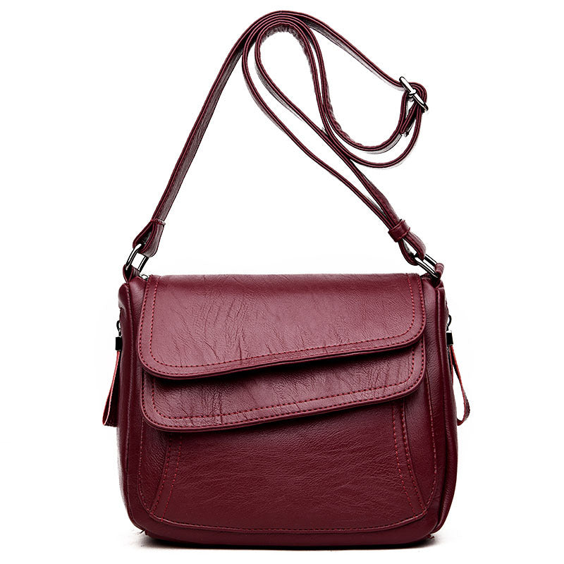 Beautiful Women's Korean Style Soft Leather Small Square Bags