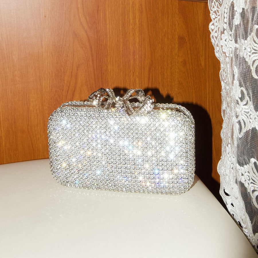 Shiny Banquet Dinner Clutch Chain Metal Bags