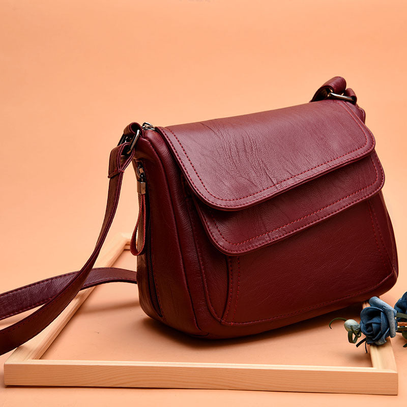 Beautiful Women's Korean Style Soft Leather Small Square Bags