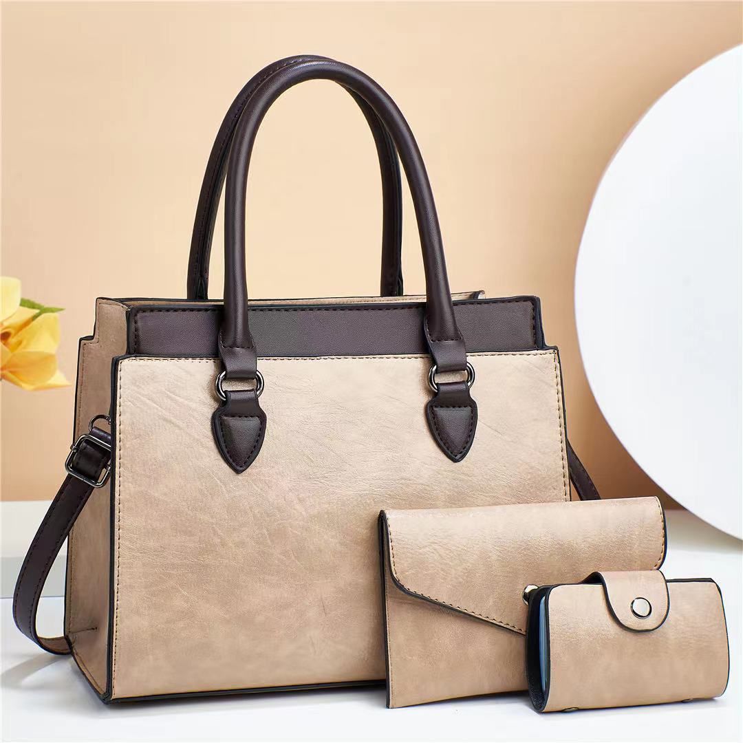 Women's High-grade Fashion Combination Three-piece Large Capacity Elegance Women's Handbag