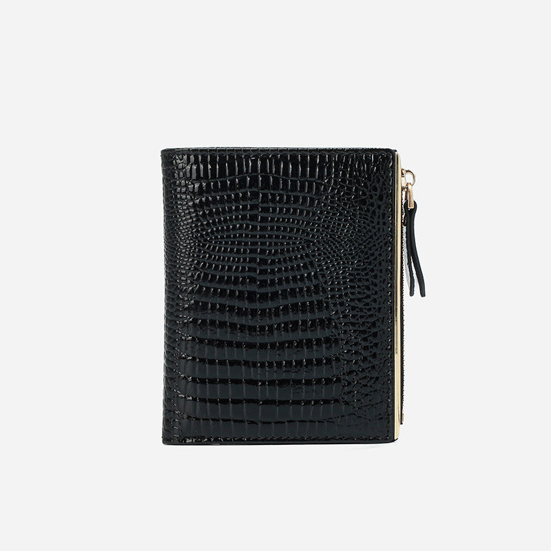 Women's High-grade Crocodile Pattern Fashion Leather For Coin Purses