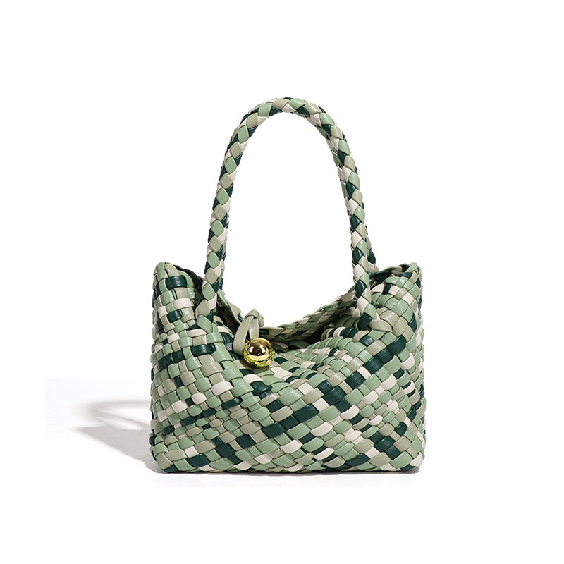 Women's French Style High-grade Hand High Quality Stitching Contrast Color Women's Messenger Bag