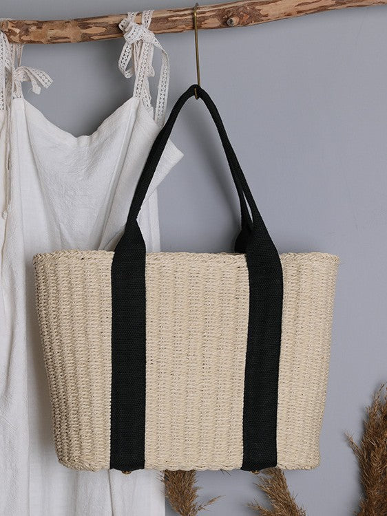 Women's Simple Large Capacity Straw Retro Fashion Bags