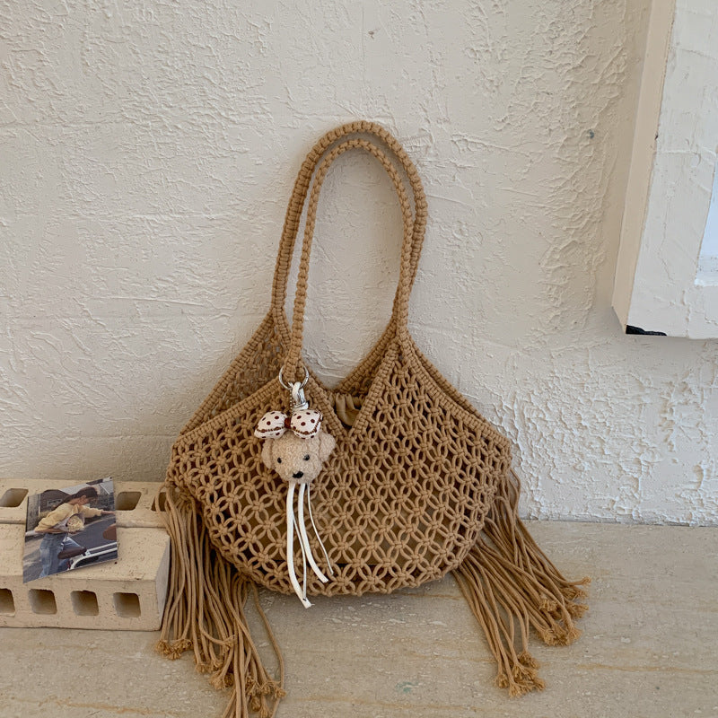 Retro Hand-woven Fashionable Seaside Vacation Beach Women's Shoulder Bag