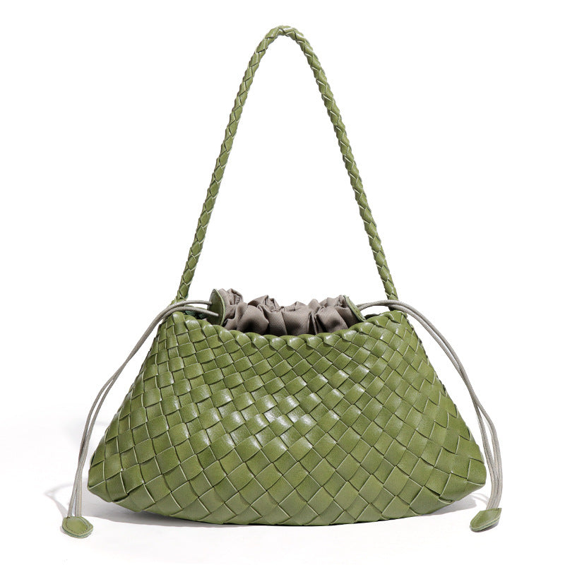 Women's Live Single Fashion Woven Underarm Retro Son Women's Shoulder Bag