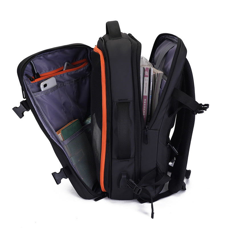Men's Multifunctional Storage Large Capacity Light Luxury Computer Waterproof Business Backpack