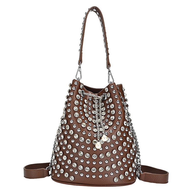 Street Trend Punk Chain Female Autumn Personality Texture Women's Messenger Bag
