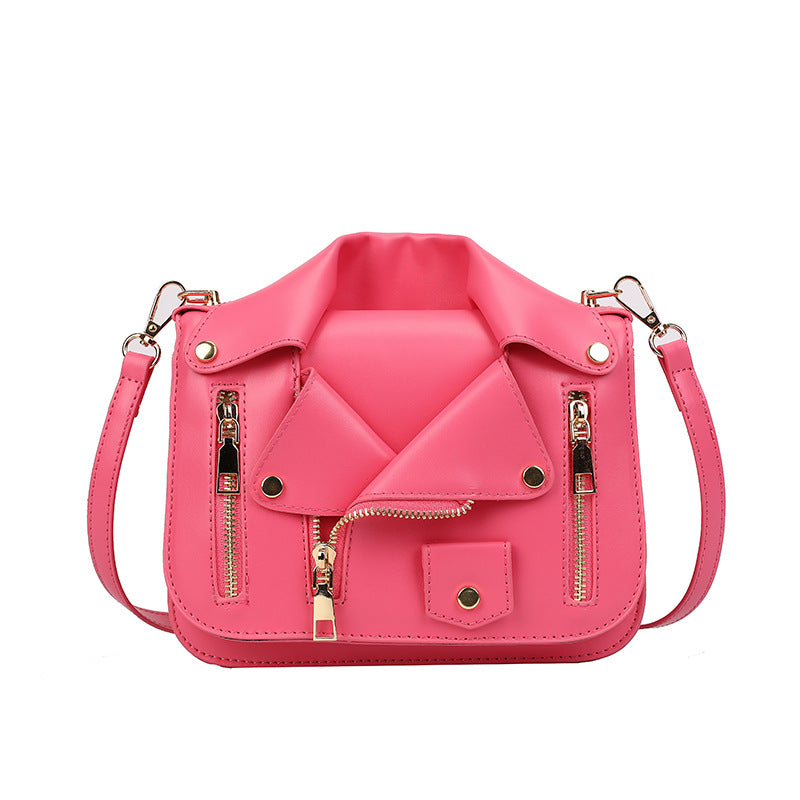 Women's Personality Trendy Fashion Zipper Creative Clothes Women's Messenger Bag