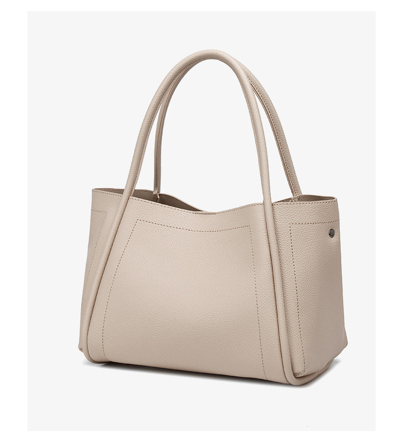 Women's Elegant Soft Leather Light Luxury Vegetable Basket Bags