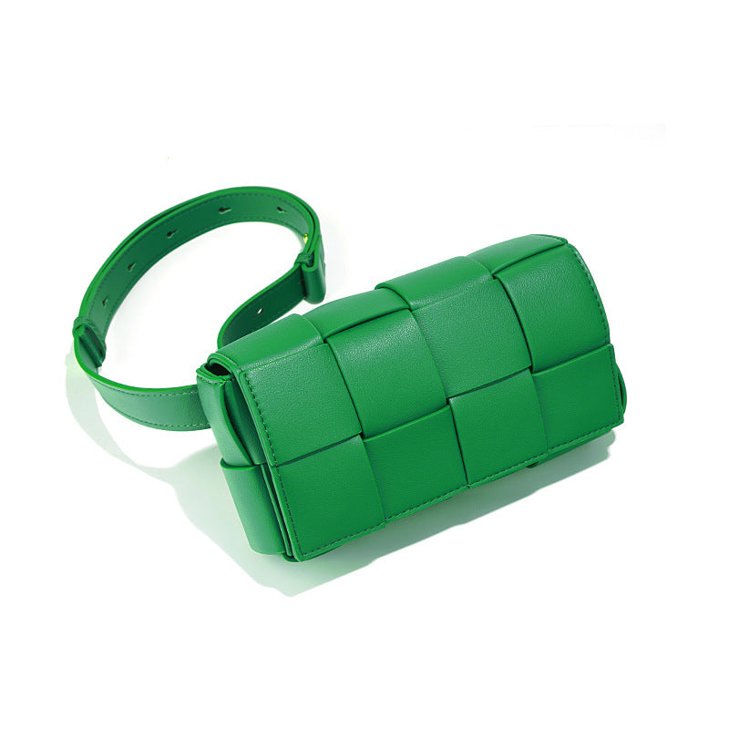 Women's Fashion More Than Braided Leather Method Candy Color Pillow Women's Shoulder Bag