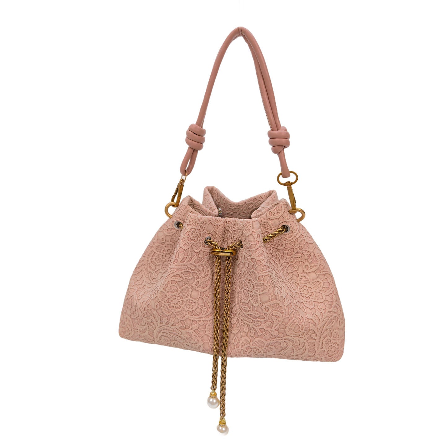 Street Fashion Chain Chinese Simple Drawstring Bucket Bags