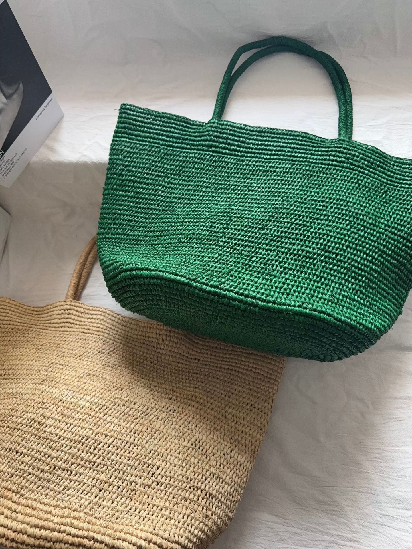 Women's Style Large Capacity Raffia Hand Crocheting Women's Shoulder Bag