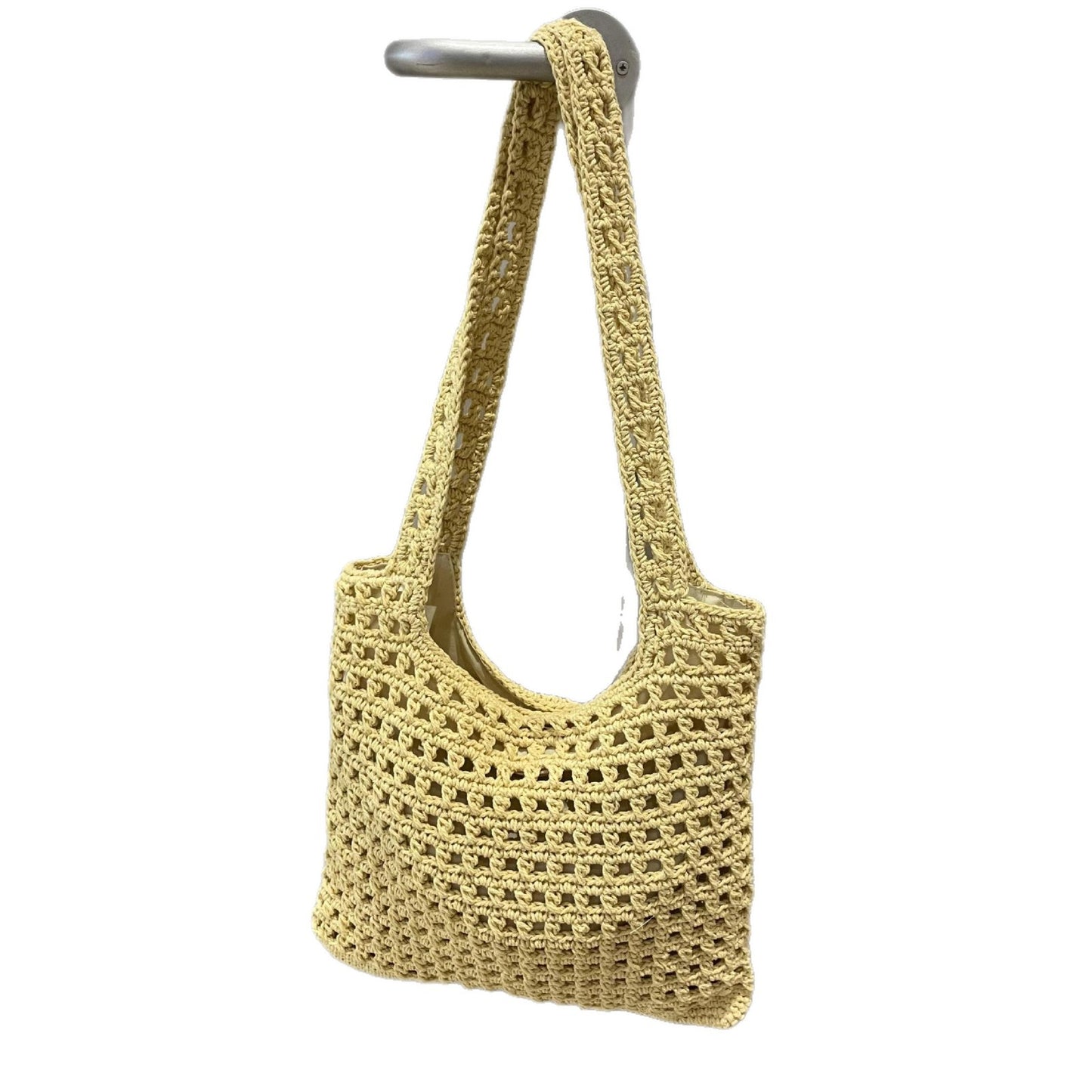 Color Cotton Rope Braided Fashion Hollow Beach Niche Style Large Women's Shoulder Bag