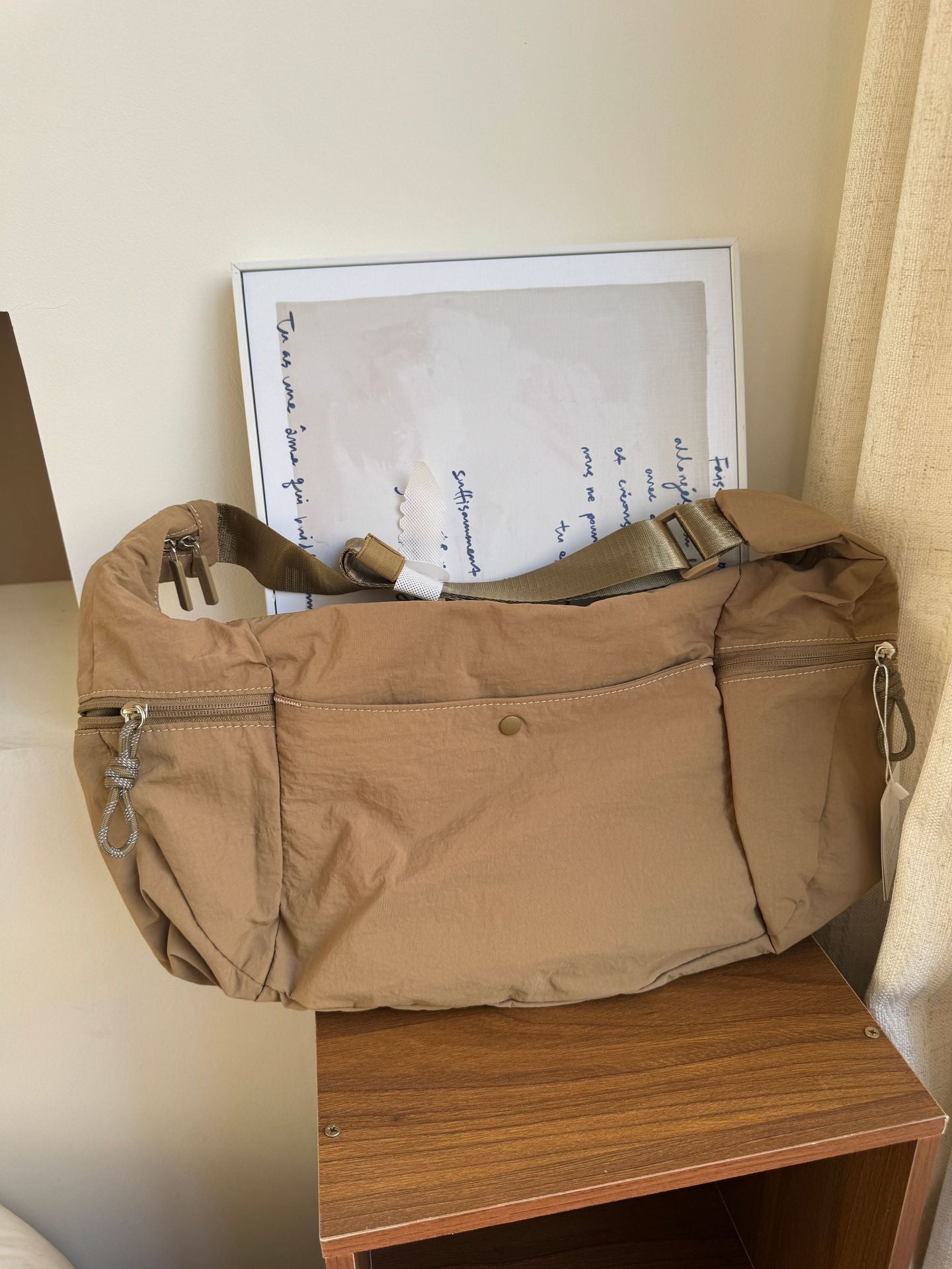 Women's Dew Nylon Croissant Large Capacity Commuter Dumpling Women's Messenger Bag
