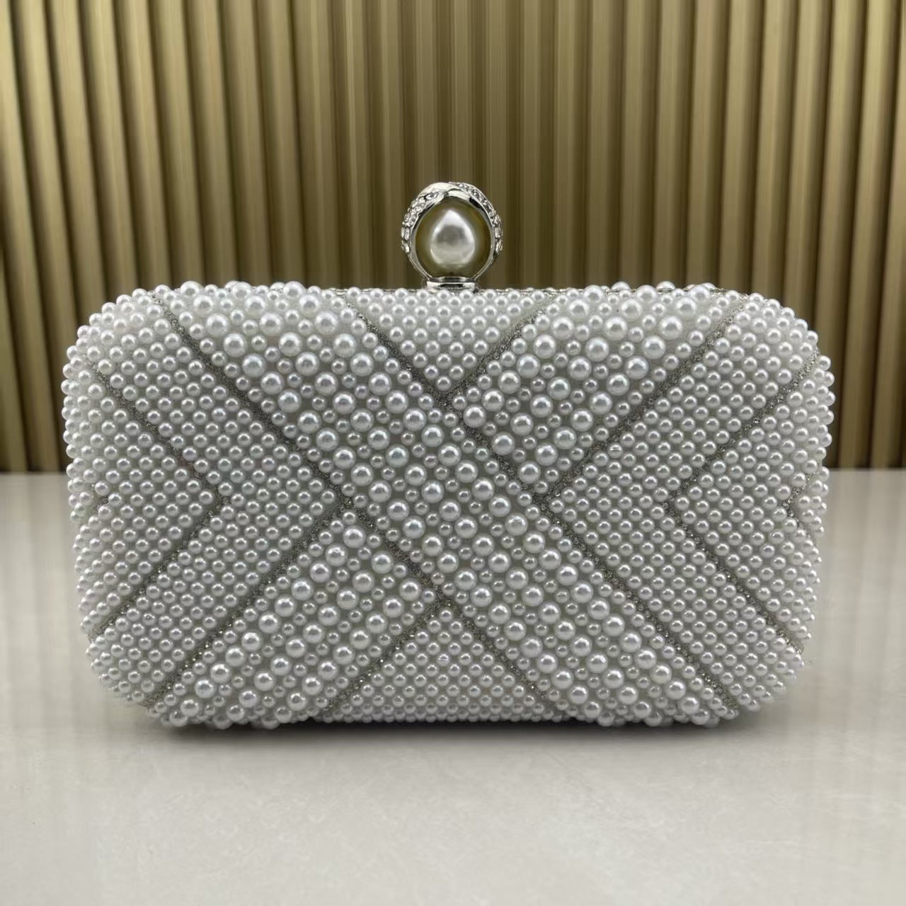 Elegant Attractive Handmade Pearl Original Order Dinner Bag