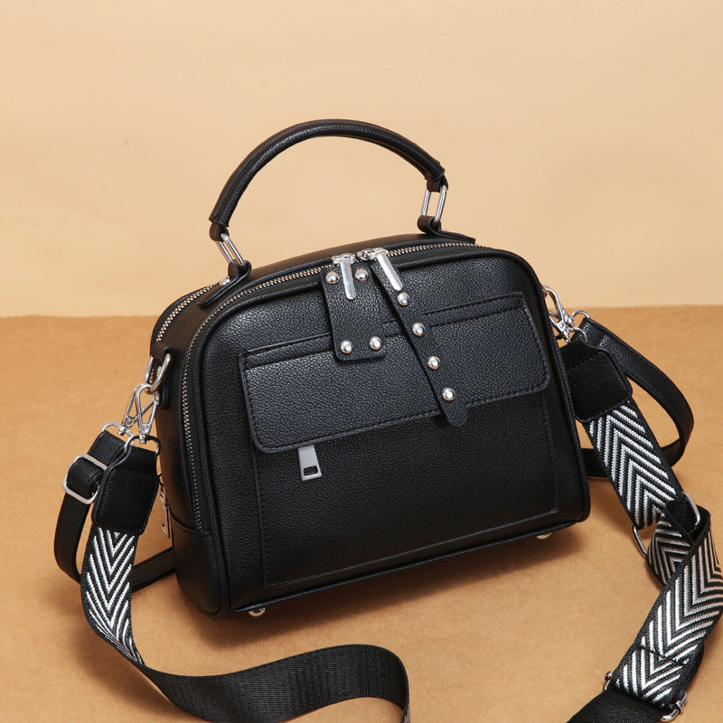 Women's Fashion Leather Silk Large Capacity Bags