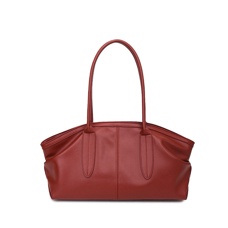 Women's Fashion Pleated Underarm Large Capacity Commuter Bags