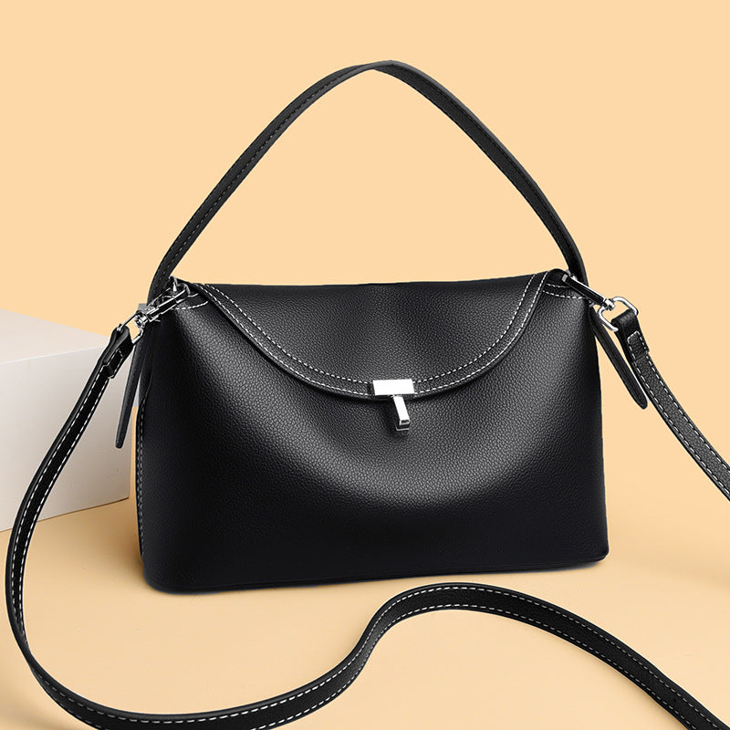 Women's Leather Good-looking Pattern Western Style Niche Lock