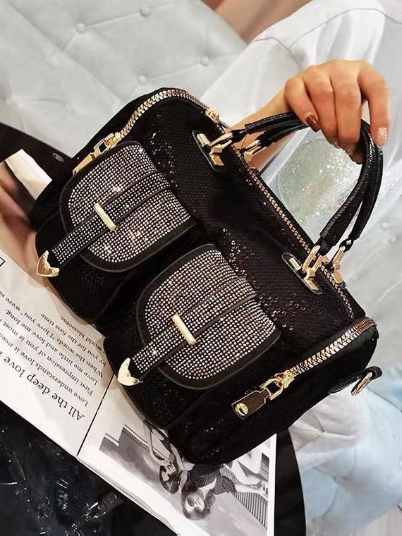 Women's Rhinestone Sequins Trendy Large Capacity Versatile Women's Handbag