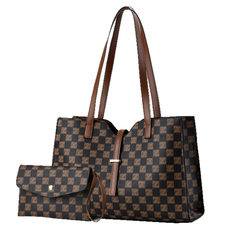 Color Contrast Underarm Commuter Large Capacity Women's Handbag