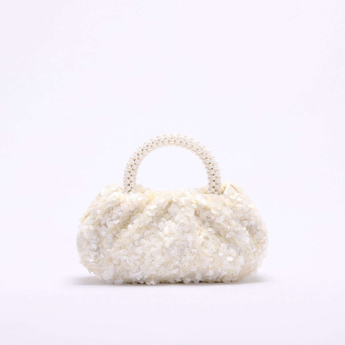 Applique Embroidery Vacation Style Hand Pearl Sequin Women's Handbag