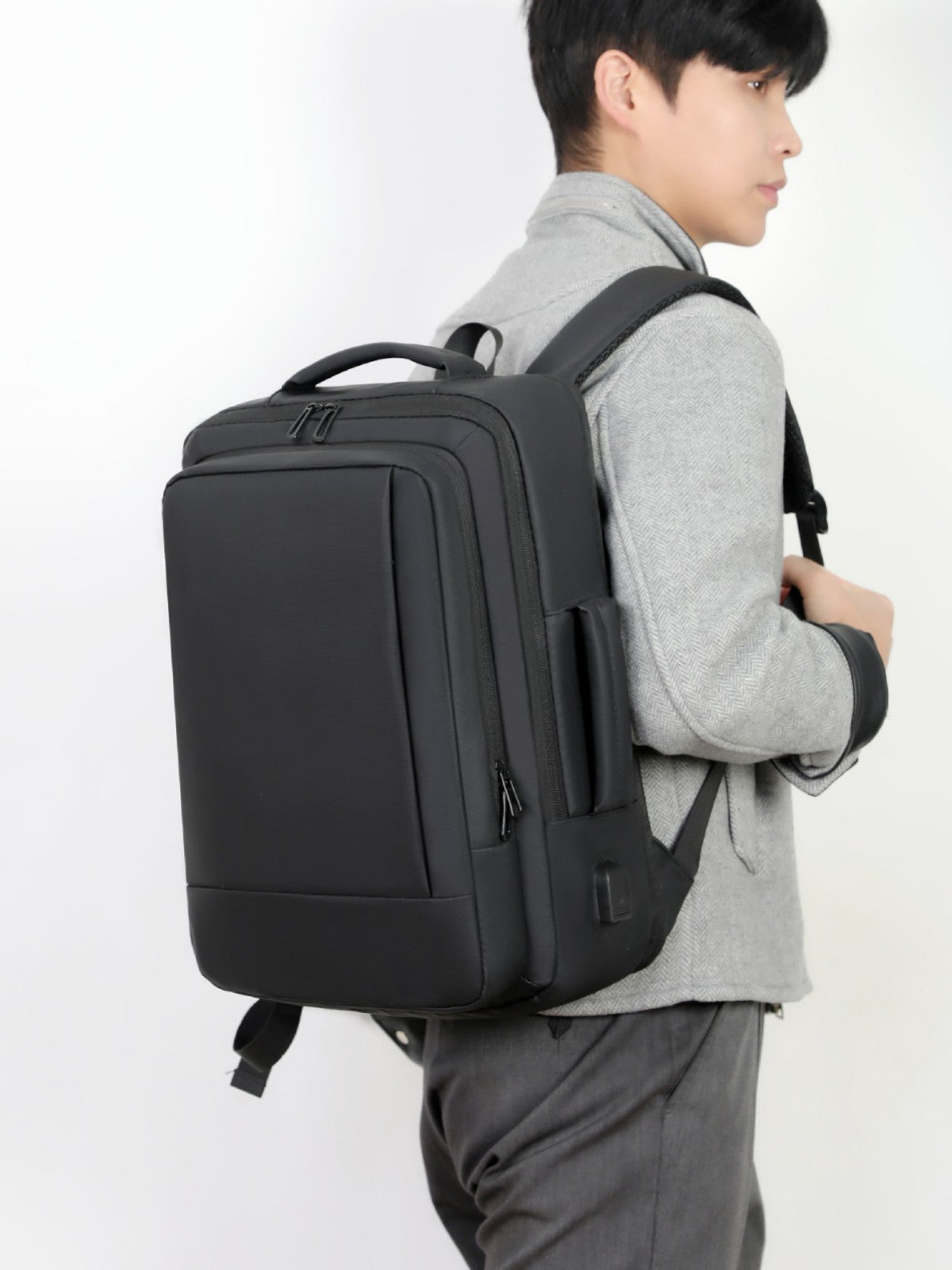 Charming Men's Extended Fashion Commuter Computer Backpacks