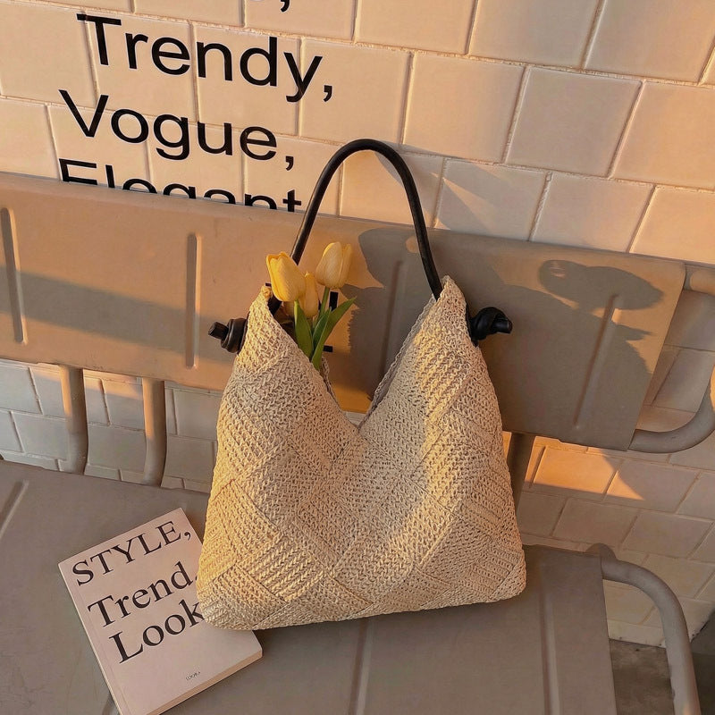 Women's Cotton Woven Sweet Beach Trip Hand-woven Bags