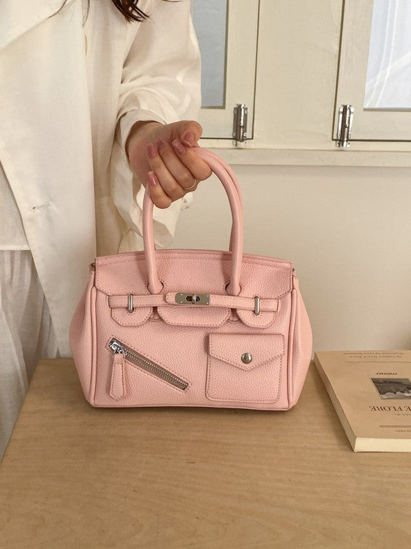 Kelly Retro Easy Matching Fashion Color Contrast Large Capacity Women's Messenger Bag