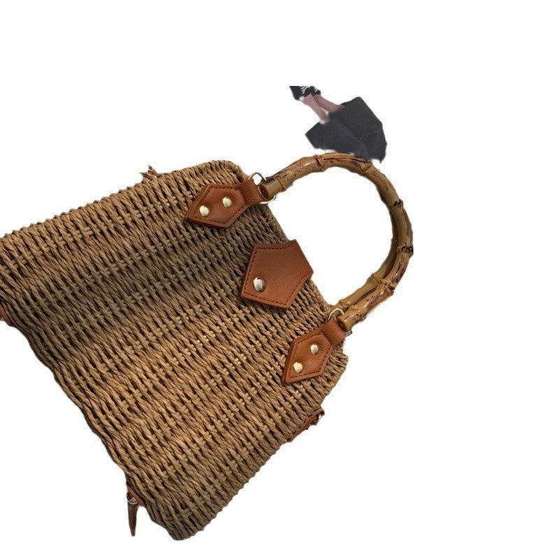 Women's Straw Paper String Woven Handmade One Mori Bags