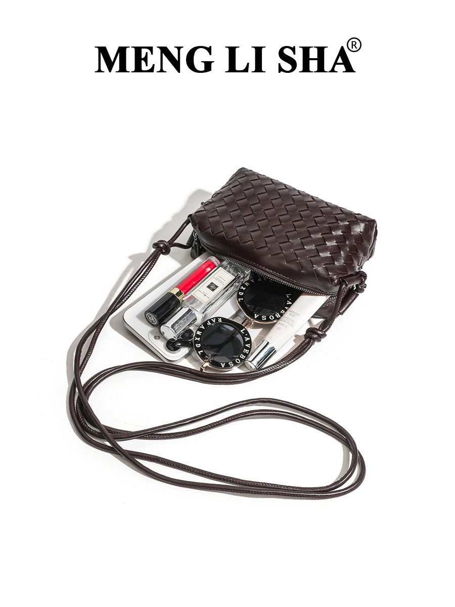 Women's Trendy High-grade Hand-woven Fashion Large Capacity Small Square Bags