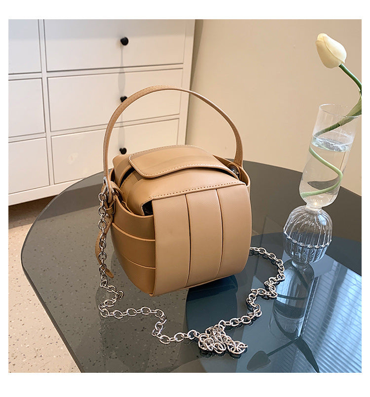 Women's Woven Chain Contrast Color Qualification Fast Women's Handbag