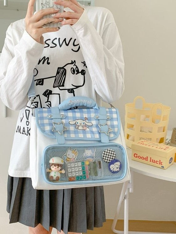 Women's Korean Cartoon Big Ear Dog Design Cute Barlow Valley Bags