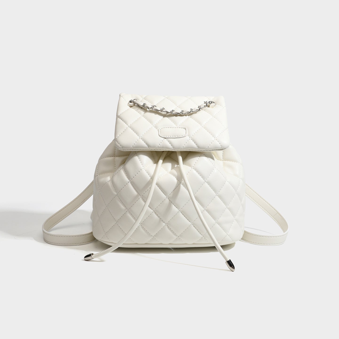 Trendy High-grade Classic Style Rhombus Drawstring Versatile Large Capacity Bucket Bags