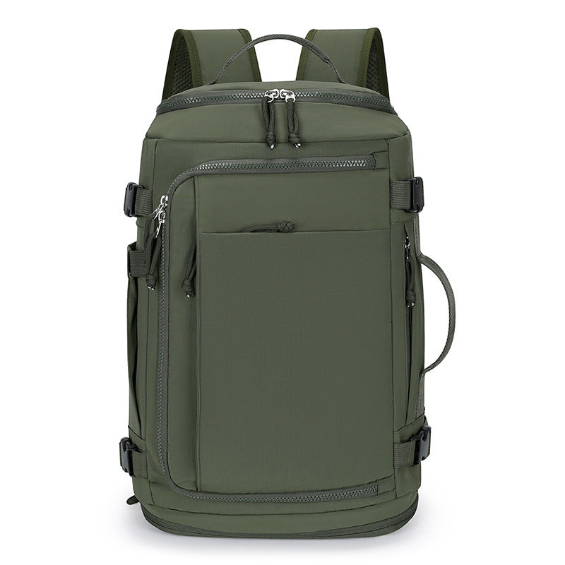 Men's Open Simple Breathable Large Capacity Independent Business Backpack