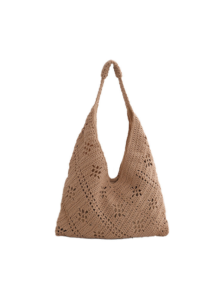 Women's Flower Woven Hand-woven Daisy Straw Seaside Women's Shoulder Bag