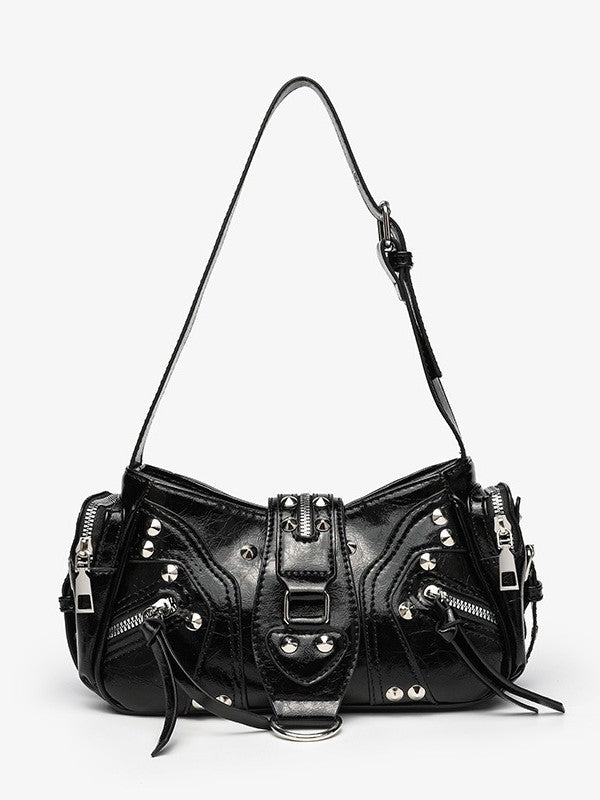 Niche Motorcycle Underarm Single Lion Ridge Women's Shoulder Bag